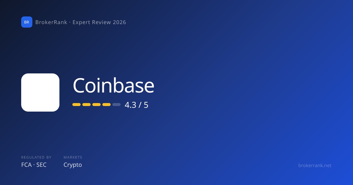 Coinbase App Review 2026 — iOS & Android | BrokerRank