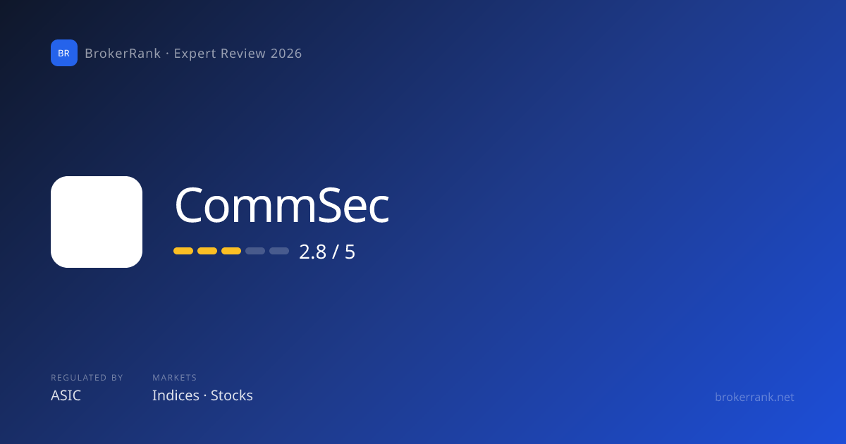 CommSec Trading Fees & Spreads (2026) — Full Cost Breakdown | BrokerRank