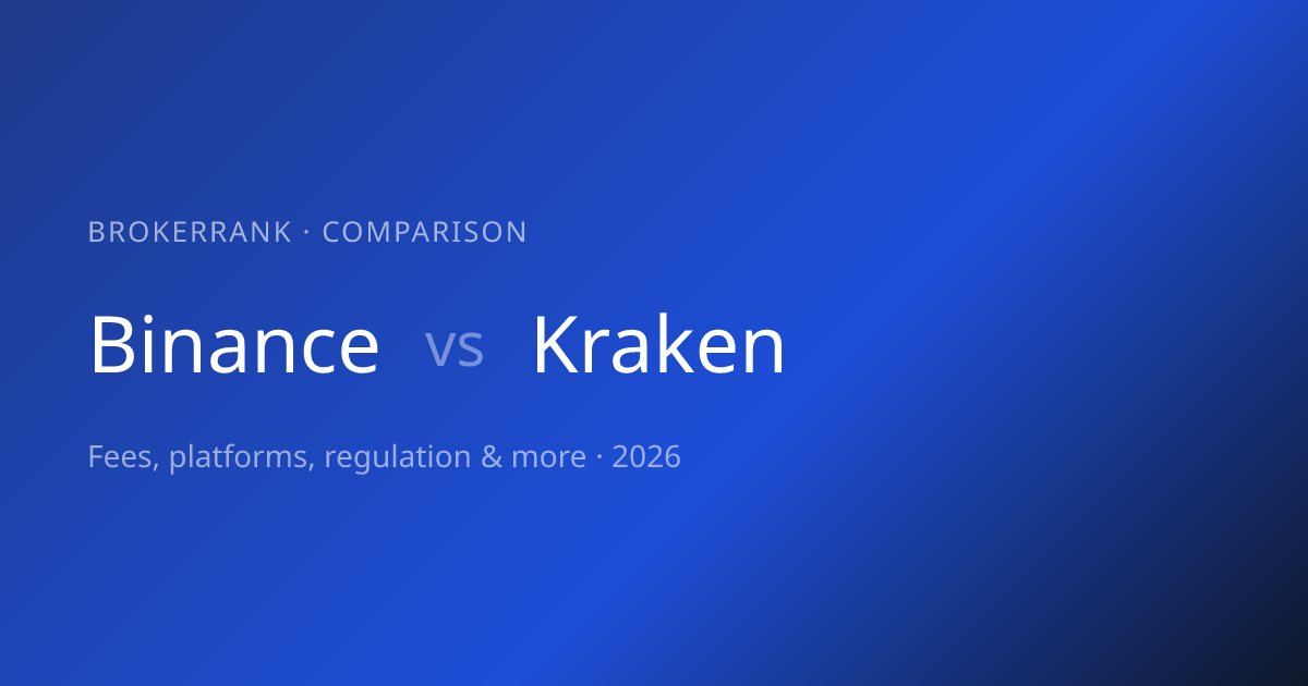 Binance vs Kraken 2026 — Compared | BrokerRank