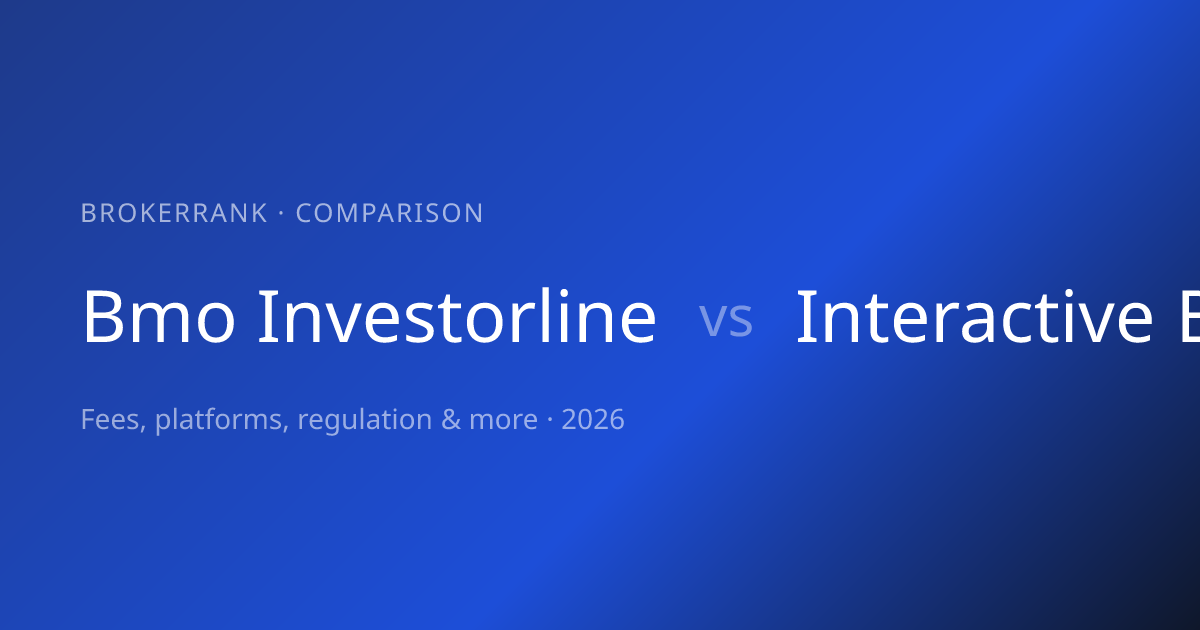 BMO InvestorLine vs Interactive Brokers 2026 — Side-by-Side Comparison ...