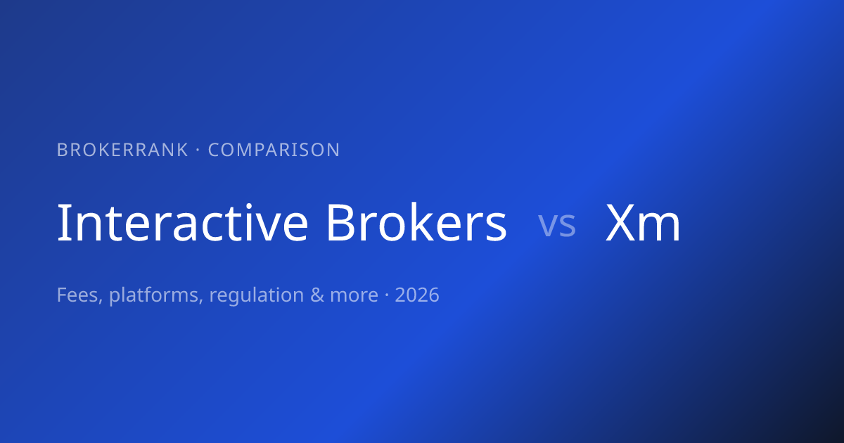 Interactive Brokers vs XM 2026 — Side-by-Side Comparison | BrokerRank