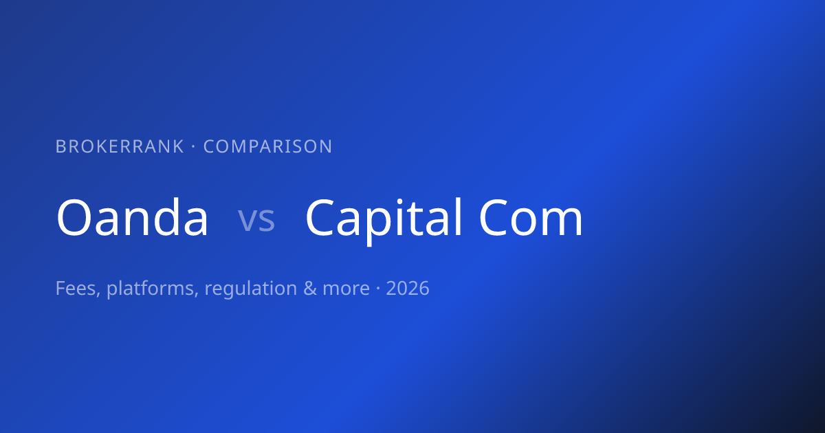 OANDA vs Capital.com 2026 — Compared | BrokerRank