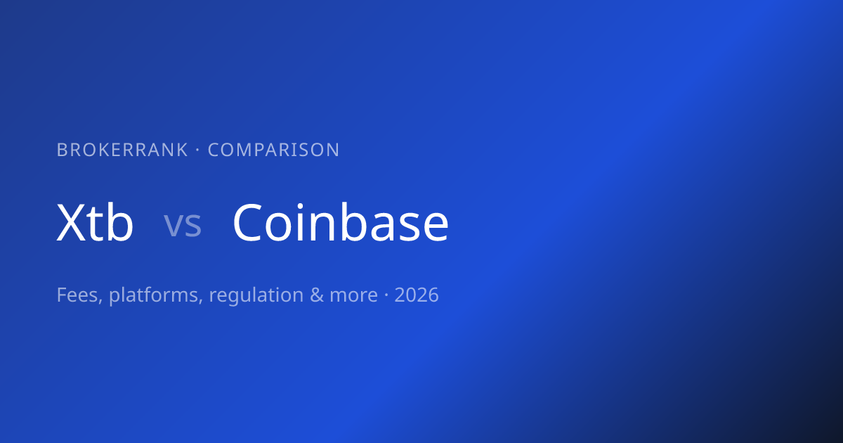 XTB vs Coinbase 2026 — Compared | BrokerRank